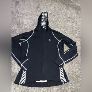 Helly Hansen Black Hoodie with White Accents